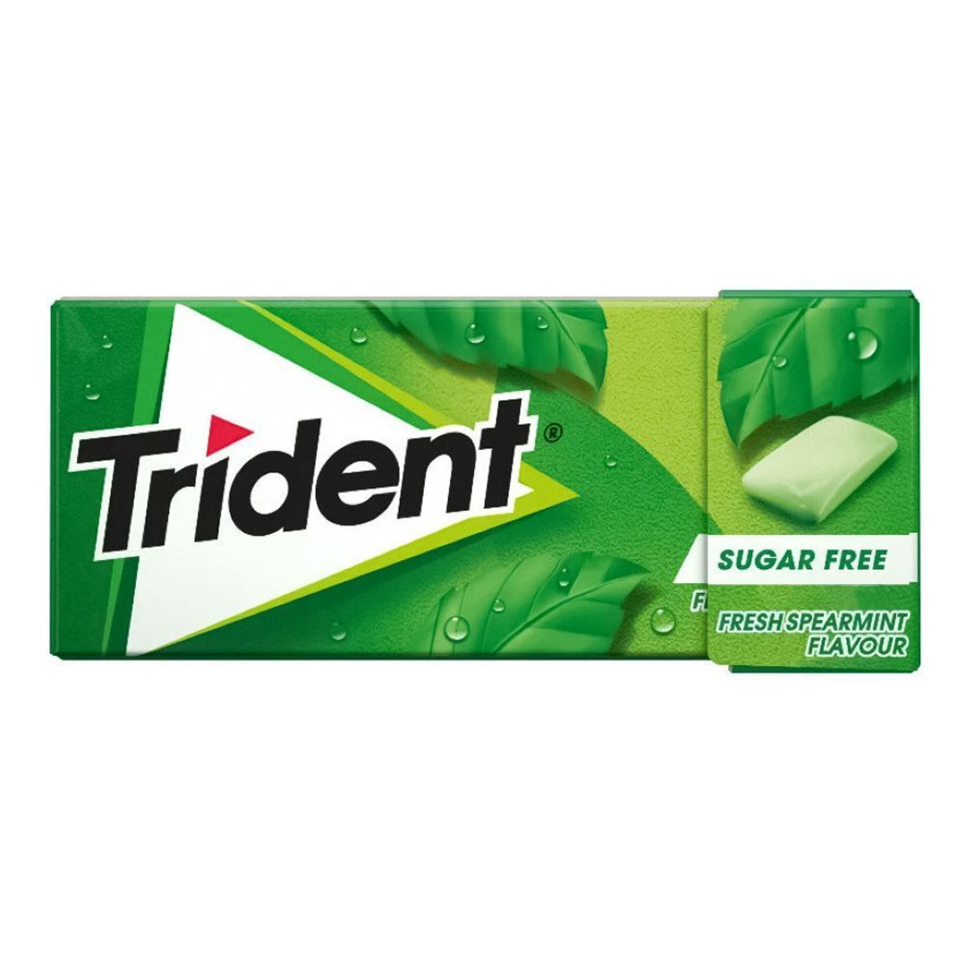 TRIDENT FRESH SPEARMINT S/F 14G